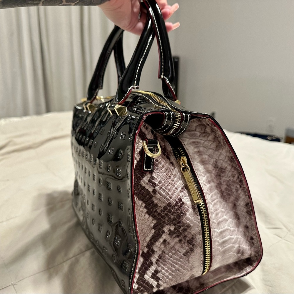 Arcadia vegan snakeskin bag